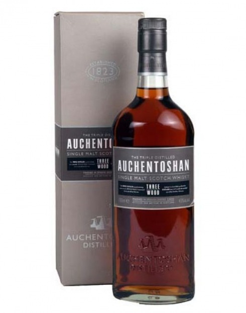 Garcias - Vinhos e Bebidas Espirituosas - WHISKY MALTE AUCHENTOSHAN THREE WOOD  1