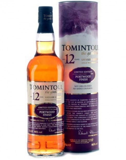 Garcias - Vinhos e Bebidas Espirituosas - WHISKY MALTE TOMINTOUL 12 ANOS PORT FINISH C/CX  1