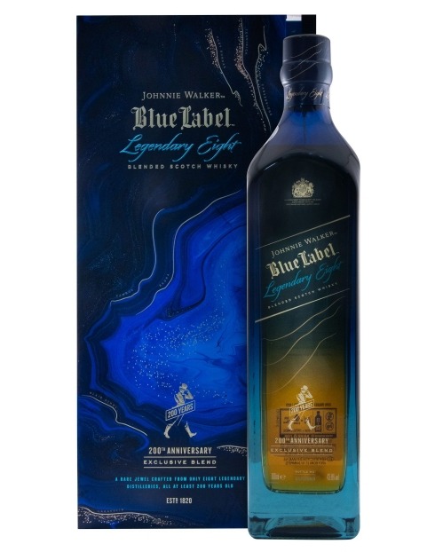 Garcias - Vinhos e Bebidas Espirituosas - WHISKY JOHNNIE WALKER BLUE 200 ANOS LEGEND 1