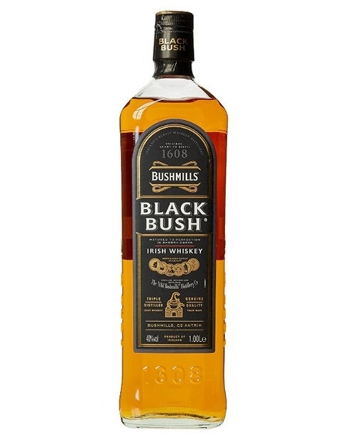 Garcias - Vinhos e Bebidas Espirituosas - WHISKY OLD BUSHMILLS BLACK BUSH COM TUBO 1L 1