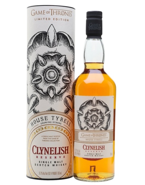 Garcias - Vinhos e Bebidas Espirituosas - WHISKY MALTE CLYNELISH HOUSE TYRELL GAME OF THRONES COLLECTION 1