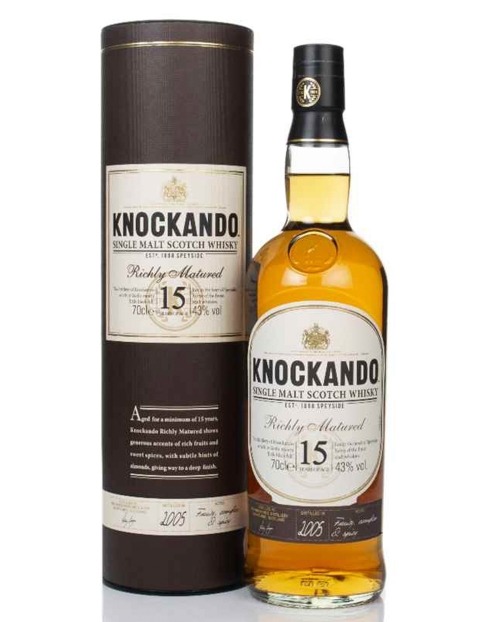 Garcias - Vinhos e Bebidas Espirituosas - WHISKY MALTE KNOCKANDO 15 ANOS RICHLY MATURED 2005 1