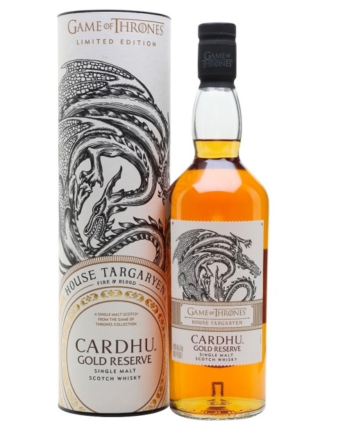 Garcias - Vinhos e Bebidas Espirituosas - WHISKY MALTE CARDHU GOLD RESERVE TARGARYAN GAME OF TRHONES COLLECTION 1