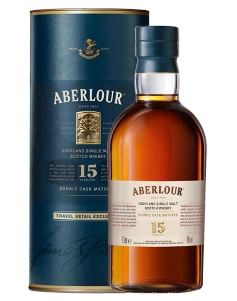 Garcias - Vinhos e Bebidas Espirituosas - WHISKY MALTE ABERLOUR 15 ANOS DOUBLE CASK 1L 1